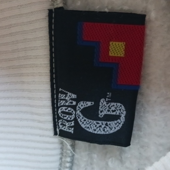 Vintage women's sweatshirt..brand- ROW G..sz Large..white/gray stripe - Picture 6 of 14